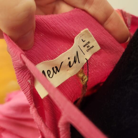 NEW IN Lattice Detail Pink Sundress, Size Large - Picture 15 of 15